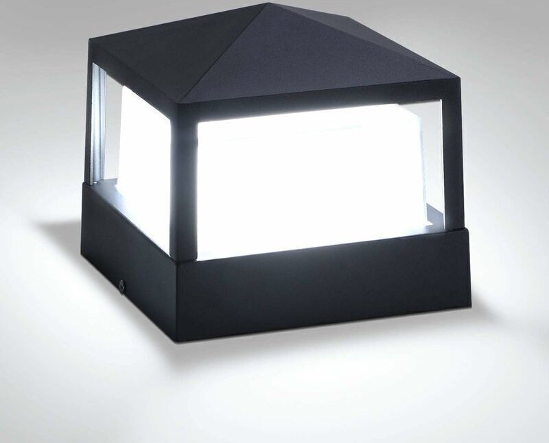 Außen-Bodeneinbaustrahler Pfostenlampe Säulenlampe Torlampe Außensäulenleuchte Villalampe IP65 Wasserdicht Aluminium Gar...