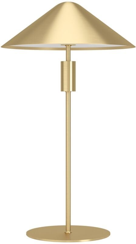 EGLO LED Tischlampe Paraguay, dimmbare Nachttischlampe, elegante Tischleuchte aus Metall in Messing-gebürstet, Tisch-Lam...