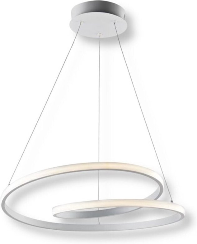 Thumbnail - Trade Shop - LAMPADARIO LED A SOSPENSIONE INTRECCIATO 38W BIANCO CCT COLORE LUCE SELEZIONABILE B62-B3C -