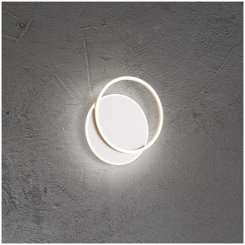 Orbit Weiß und Gold LED-Deckenleuchte 43W Perenz aus Aluminium