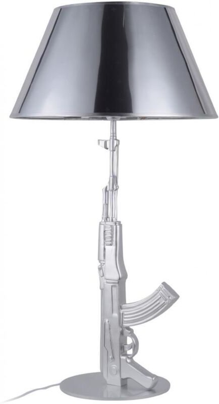 Tischlampe - Waffen-Design-Lampe - Groß - Beretta Silber