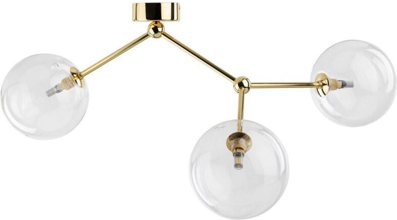 TK Fairy Globe Mehrarmige Deckenleuchte, halbbündig, Gold, 55 x 70 x 35 cm, 3 x G9