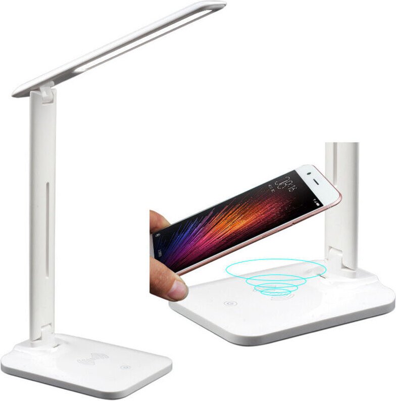 Thumbnail - Dimmbare LED-Schreibtischlampe, Bürotischlampe, 3 Farbmodi, 10 Helligkeitsstufen, stufenlos einstellbarer Augenschutz, v...