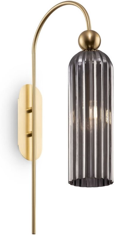 Thumbnail - Wandleuchte Flurlampe Treppenleuchte Wandlampe Gold Glas Metall h 53,5 cm