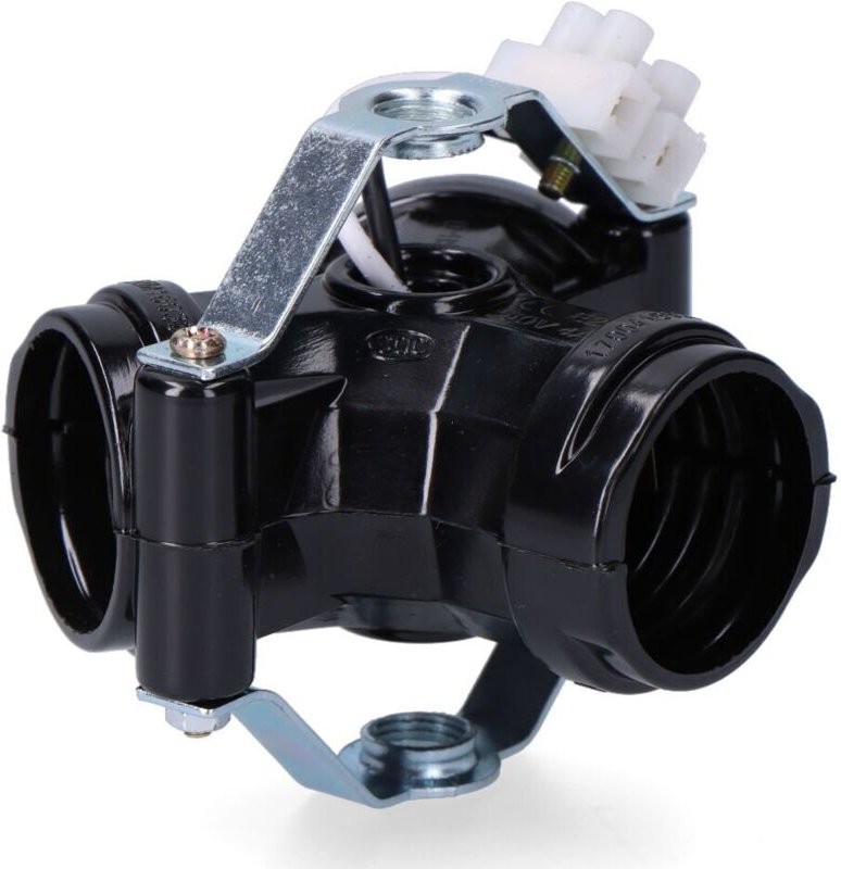 Mehrfachfassung, 3 E27-Fassungen, M10, 4 bis 250 V, schwarz. (eingeschweißt)