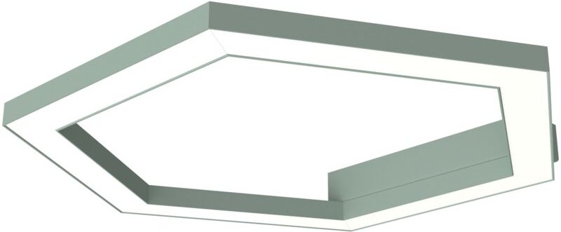 Lumicom - esagono plafoniera Ø40 monocolore opaco