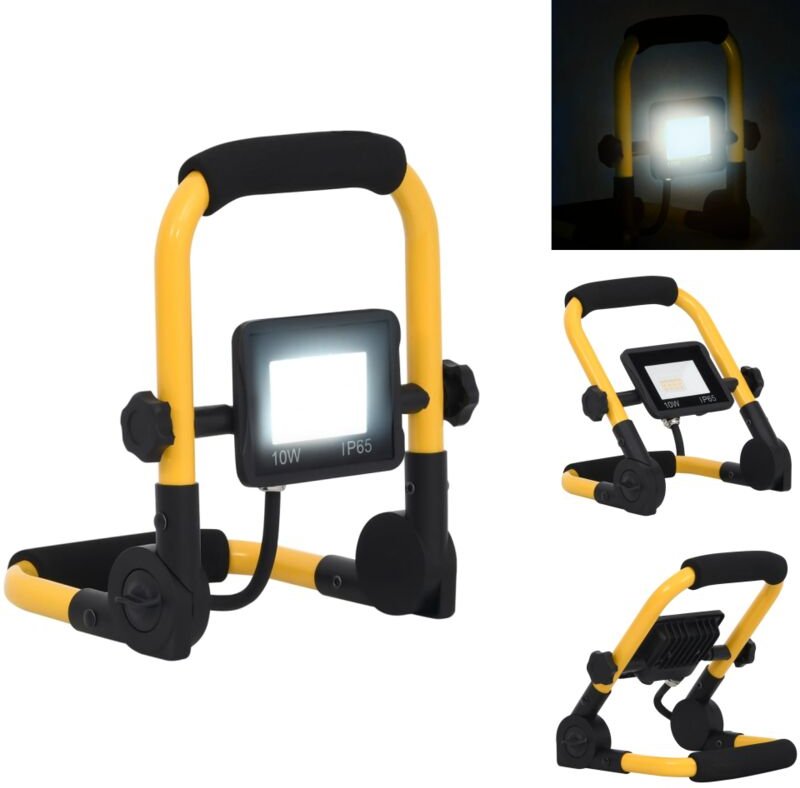 Flutlichter & Spotleuchten - Living LED-Fluter mit Handgriff 10 w Kaltweiß - Schwarz