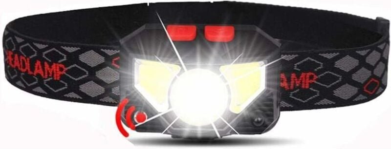 Freisprech-LED-Scheinwerfer, Bewegungsmelder, Stirnlampe, LED-Scheinwerfer, Taschenlampe, eingebauter Akku, induktiv, mi...