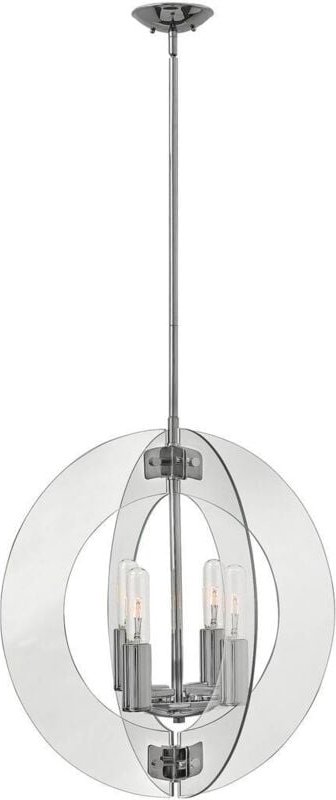 Elstead - Kronleuchter Pendellampe Hängeleuchte Chrom b 63 cm Esszimmerleuchte 4 Flammig