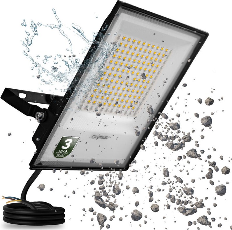 Heller LED-Außenstrahler 100 W 11000 lm 4000 K Wasserdicht IP65 LUMILED