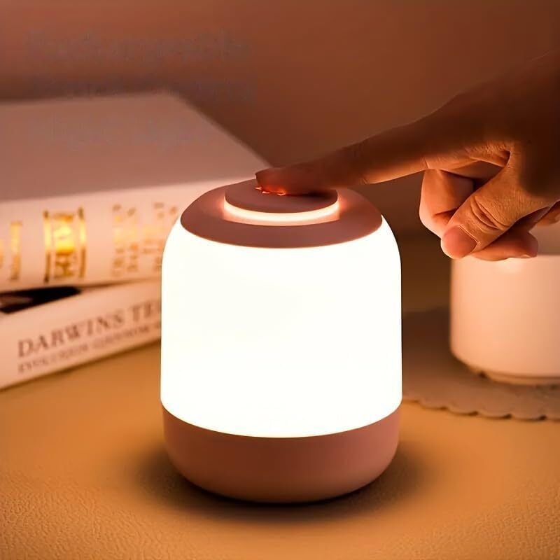 Touch-Nachtlicht, LED-Nachttischlampe mit 3 Helligkeitsstufen, tragbare Tischlampe, ideales Geschenk für Männer, Jugendl...