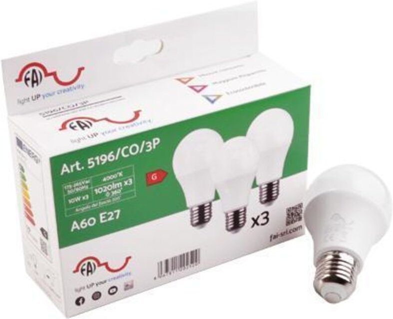 3 led-lampen e27 10w fai 5196ca3p warmes licht