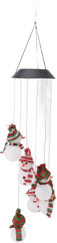 Wasserdichtes RGB-LED-Schneemann-Solar-Windspiel