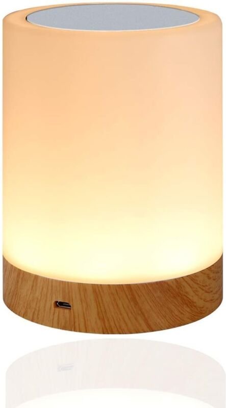 LED-Nachtlicht, Kinder-Nachtlicht mit Touch-Steuerung, USB-aufladbar und dimmbare RGB-Farbwechsel-Tischlampe für Schlaf-...