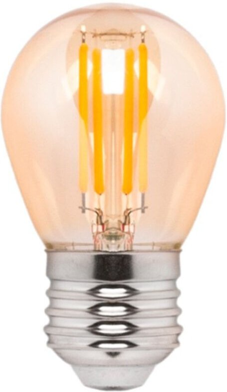 LED-Filament-Lampe Vintage Bernstein - dimmbar - E27 G45 - 4W