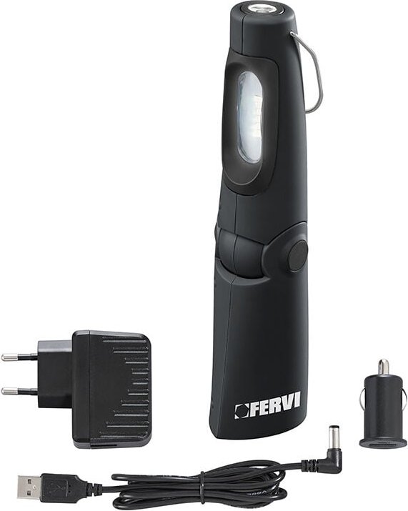 Fervi - 230V magnetische led lampe aufladbare led-arbeitsleuchte mit magnet 0889