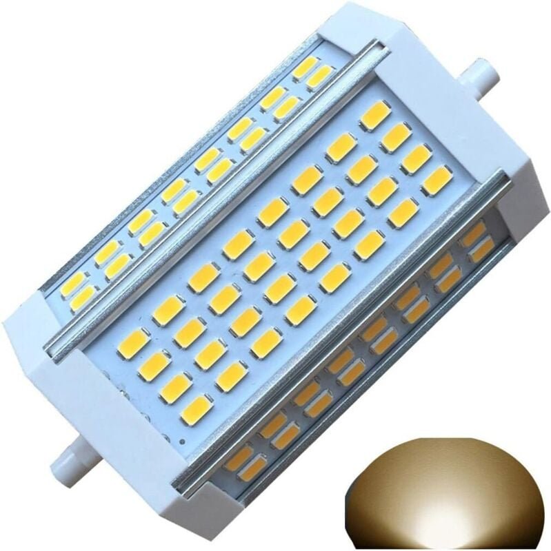 Beijiyi - 30 w R7s dimmbare 118 mm LED-Lampe, warmweiß 2800 k, J118, doppelseitiger Strahler, 3000 lm, entspricht 300 w ...