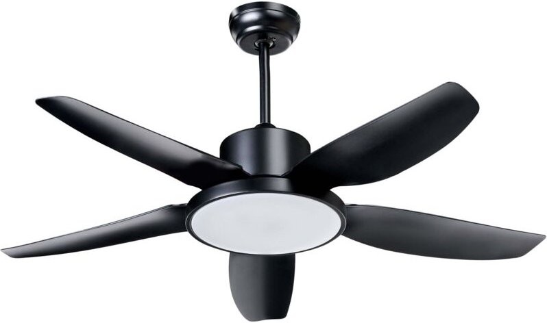 Deckenventilator mit Licht LOUVET mit Fernbedienung LED Schwarz