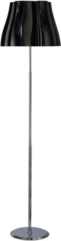 Inspired Mantra - Miss - Stehlampe 3 Light E27, schwarz glänzend, Chrom poliert