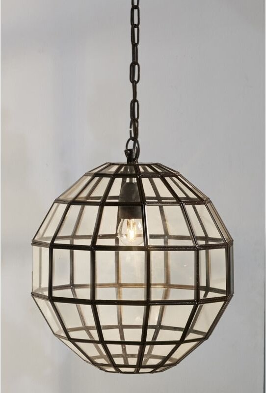 Flora Deckenleuchte RDA. Dekoriertes Glas/Zinn 30D cm. 30Dx32 cm