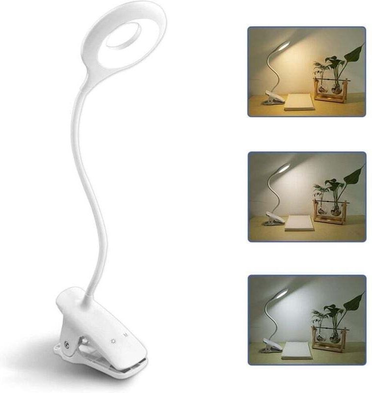 Wiederaufladbare, kabellose LED-Schreibtischlampe, 3 Farben und 3 Helligkeitsstufen, berührungsempfindliche Nachttischla...