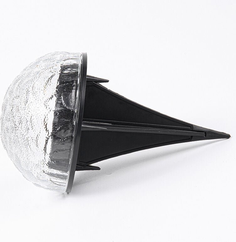 Schwarze LED-Solarleuchte für den Außenbereich mit Erdungsstecker, IP55 wasserdicht, 12 w 1,2 v, 3000 k warmes Licht, ge...