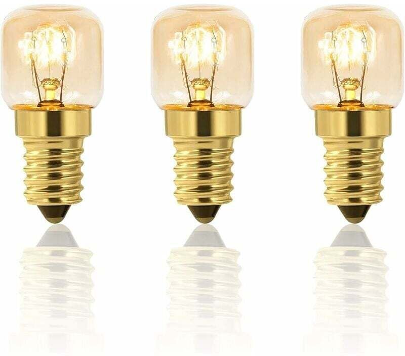 Thumbnail - Linghhang - 3er-Pack dimmbare Backofen-Glühbirne, 25 w, E14 T22, 25 w Glühlampe, hitzebeständig bis 300 Grad, warmweiß, ...
