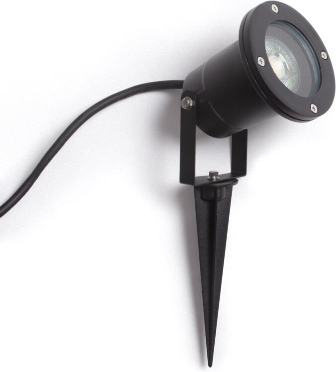 LED-Strahler Außen mit Spieß Faro für GU10-Glühbirne Schwarz