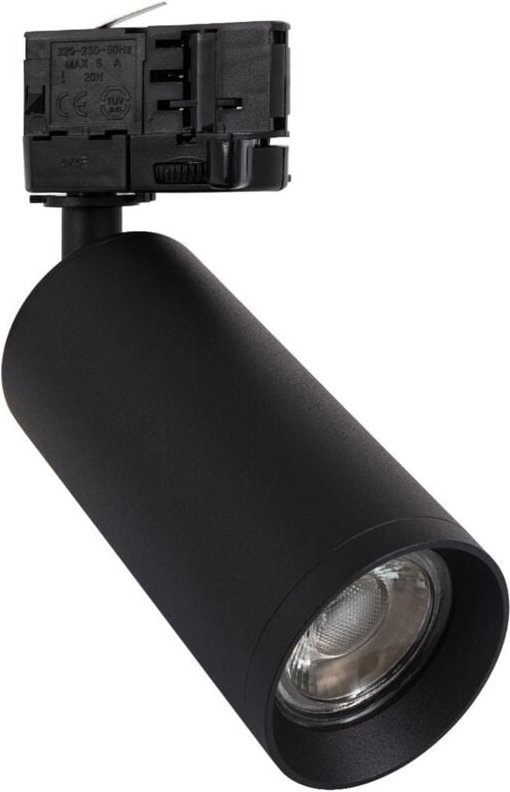 Efectoled - 3-Phasenstromschiene Strahler Quartz für GU10 Glühbirne Schwarz