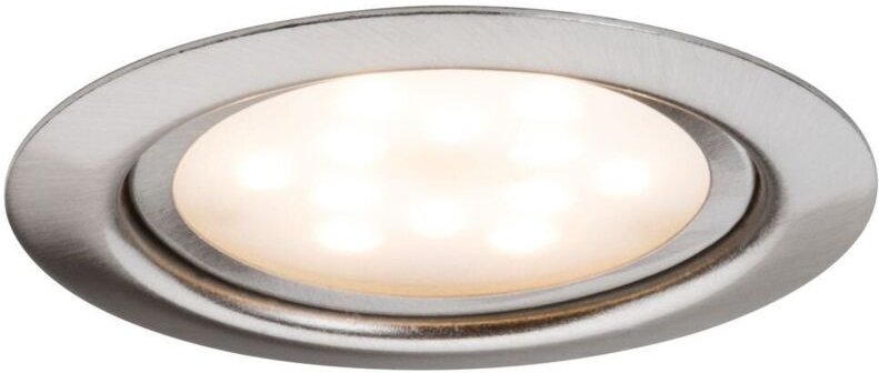 Paulmann 93553 Micro Line LED-Einbauleuchte 3er Set LED LED fest eingebaut 4.5 W Eisen (gebürstet)