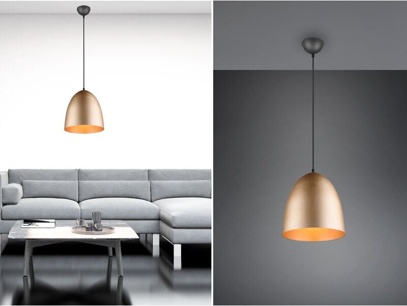 Vintage Pendelleuchte tilda einflammig Metall Messing, ø 25cm