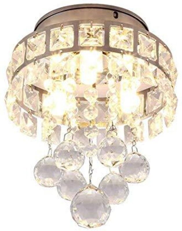 LED Kristall Deckenleuchte Moderne Kronleuchte Unterputz Deckenlampe für Wohnzimmer Schlafzimmer Badezimmer Flur Kinderz...