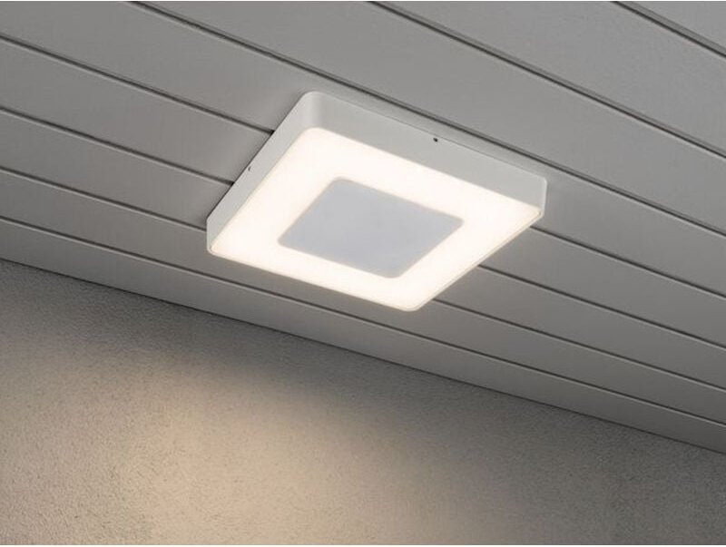 Konstsmide - led Außenwandleuchte / Deckenleuchte carrara eckig inkl. Fernbedienung, 25W