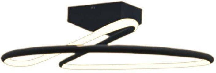 Deckenlampe Deckenleuchte Designlampe led Wohnzimmerleuchte schwarz d 25 cm