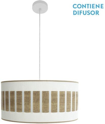 Ivanna hängelampe 2xe27 weiss/weiss/helles holz regx50x50 cm