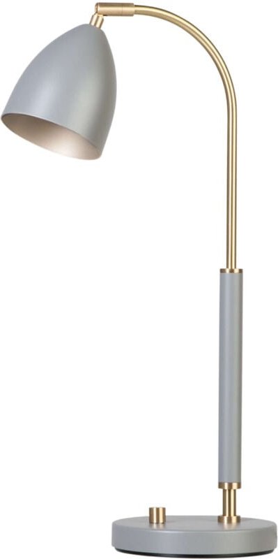 Thumbnail - Deluxe - 1 Leuchttischlampe Messing, warmes Grau - Belid