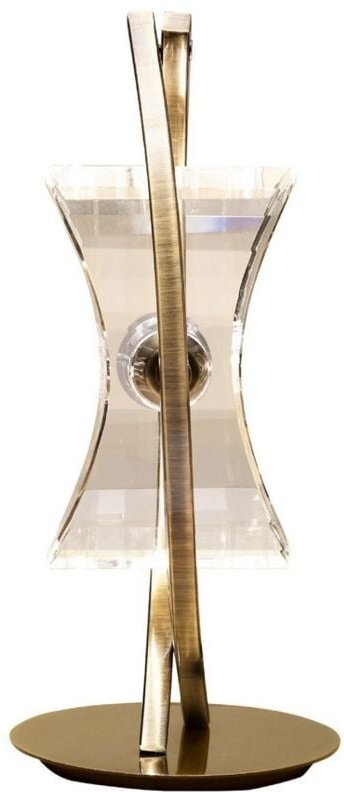 Inspired Mantra - Kromo - Tischlampe 1 Light G9 Looped Frame, Antik Messing