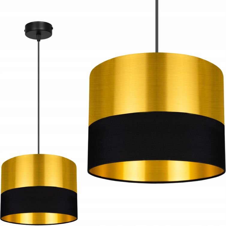 Deckenhängelampe, Goldener Lampenschirm, Led