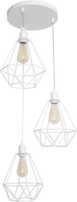 Thumbnail - Karo Cluster Pendelleuchte Weiß 32cm - Helam
