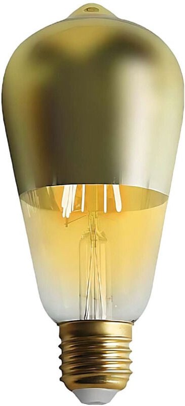 Edison-LED-Glühbirne, goldfarben, E27, 6 W, entspricht 45 W, 600 lm, 15.000 h, 7hSevenOn Vintage