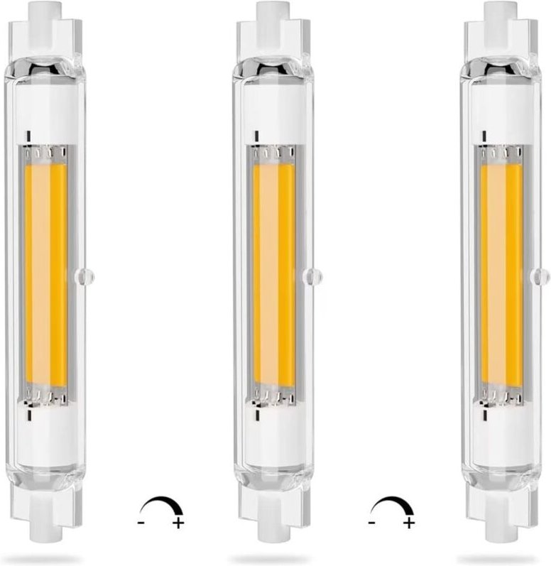 R7S LED 118 mm dimmbare 20 W energiesparende COB-LED-Glühbirne R7S, entspricht J118 mm 200 W Halogenlampe, warmweiß 3000...