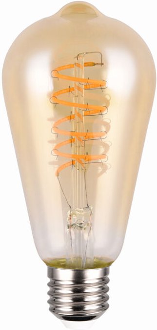 E27 Deko LED - 7 Watt, 500 Lumen, 1800 K warmweiß, Ø6,4cm - 3 Stufen Dimmer