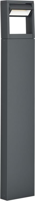 Gartenlampe, Wegleuchte, Pfostenlicht mit LEDs, wetterbeständig, 16cm x 5cm x 90cm, Dunkelgrau