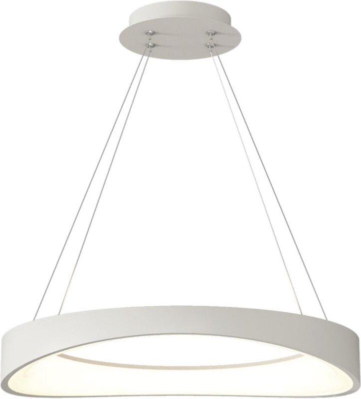 Circulo - Moderne LED-Ringlampe Weiß 52 cm