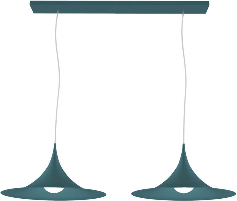 Louie sospensione 2 luci monocolore