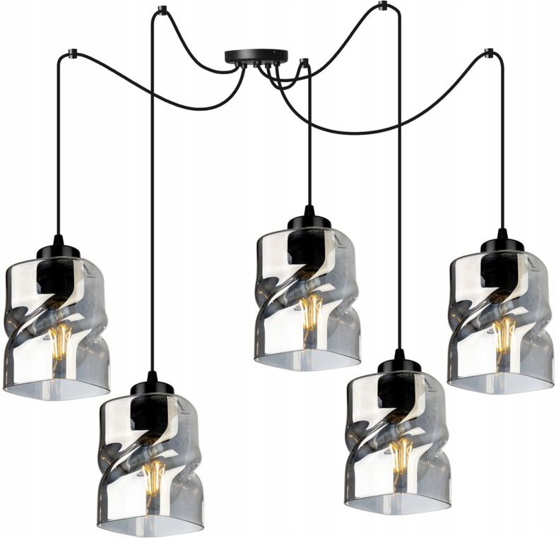 Moderne Spinne Hängelampe Glas Kronleuchter