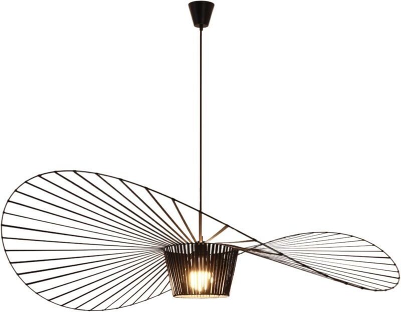 Retro-Pendelleuchte, geeignet für Wohnzimmer, Küche, Schlafzimmer, Innenbeleuchtung, E27 LED-Lampe max. 40W (80 CM) [Ene...