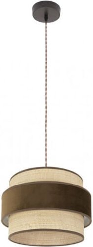 Reyes Anhänger 1xe27 natur/braun regx30x30 cm