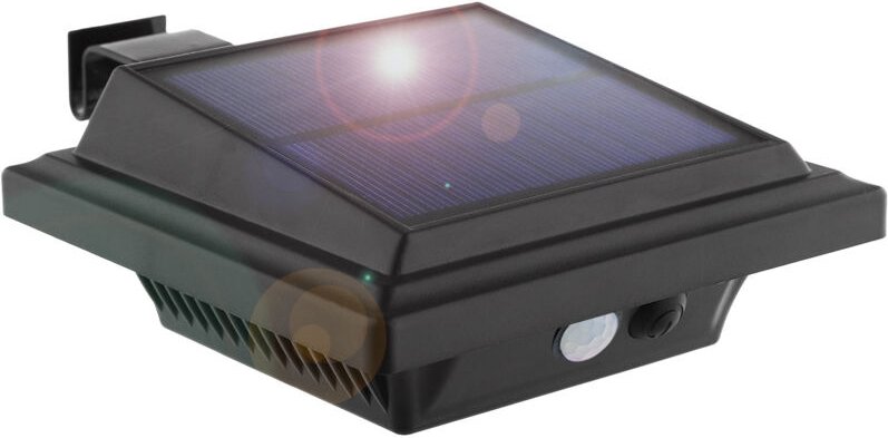 Solar-Außenleuchte, 25 LEDs, Solar-Dachrinnenleuchte, Dekorative Wandleuchte, IP64 wasserdicht, 500 lm, kabellos für Weg...