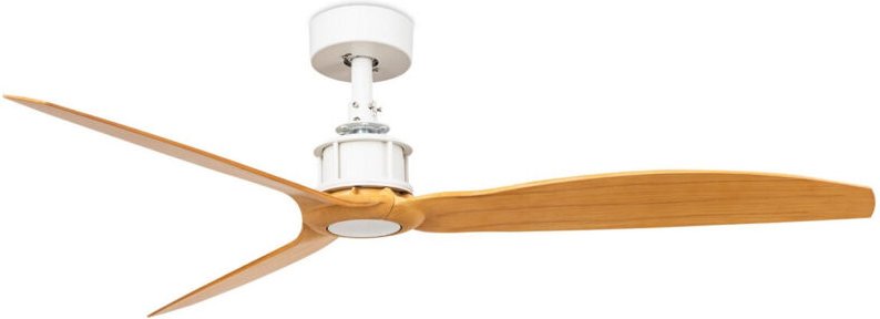 Deckenventilator ohne Licht weiß/Holz ø 128 cm just fan m